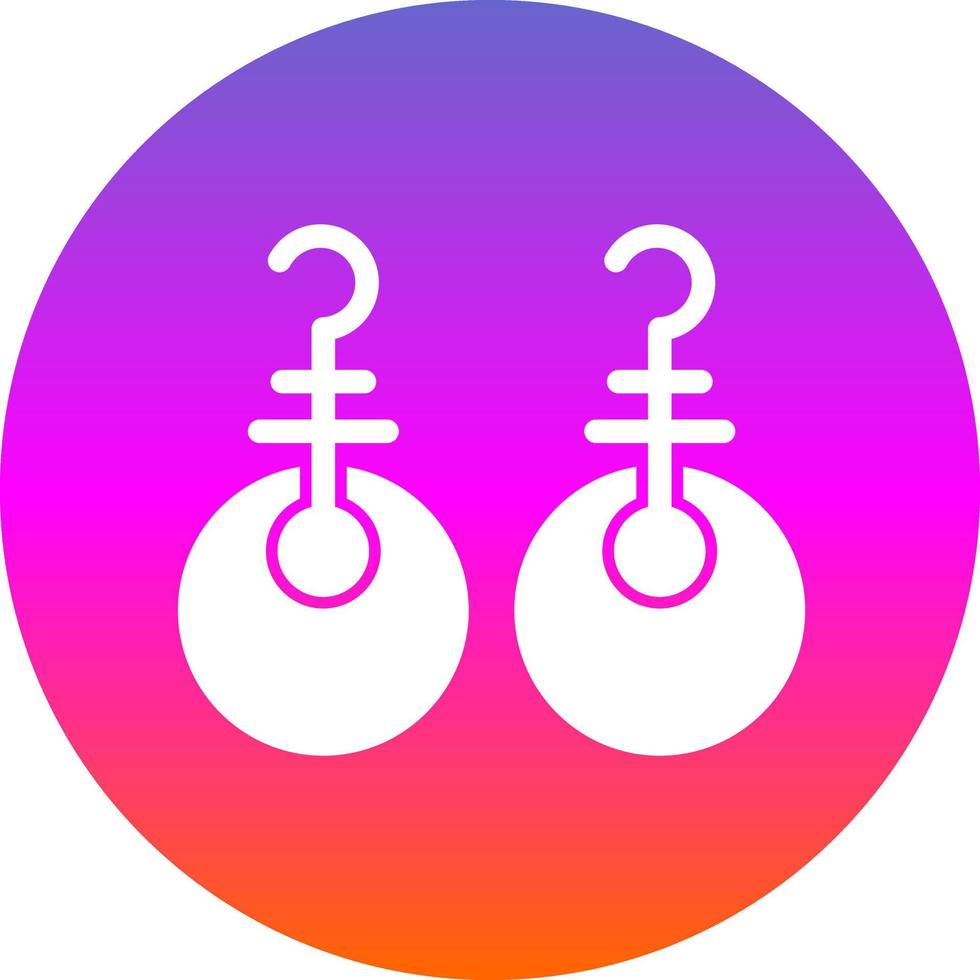 diseño de icono de vector de pendientes