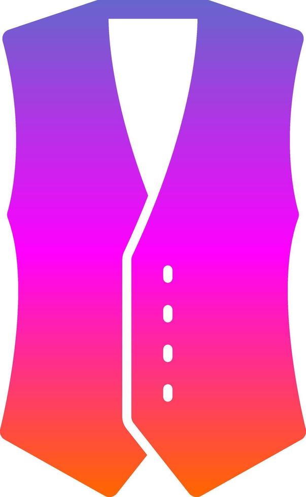 Coat Vest Vector Icon Design