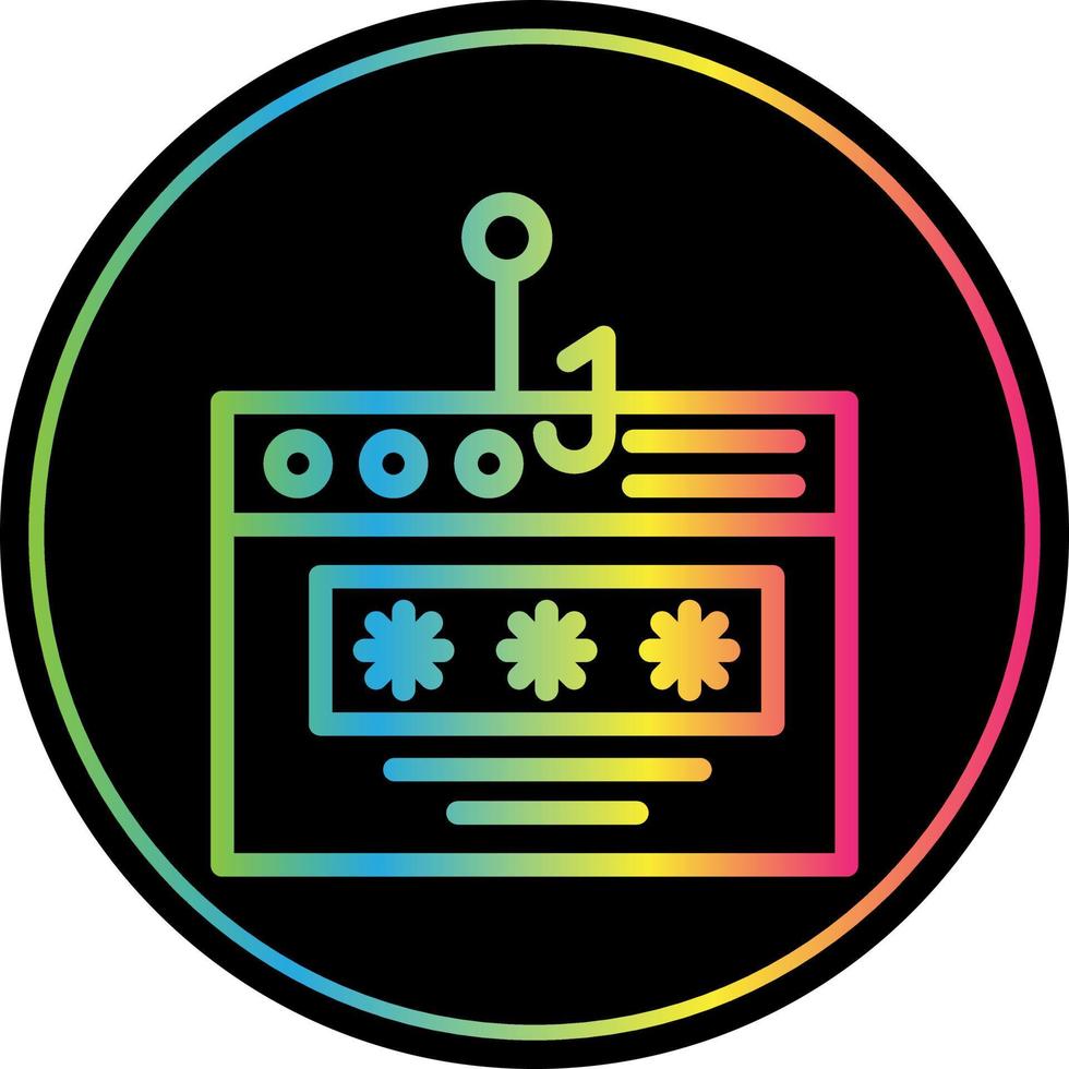 Password Phishing Vector Icon Design