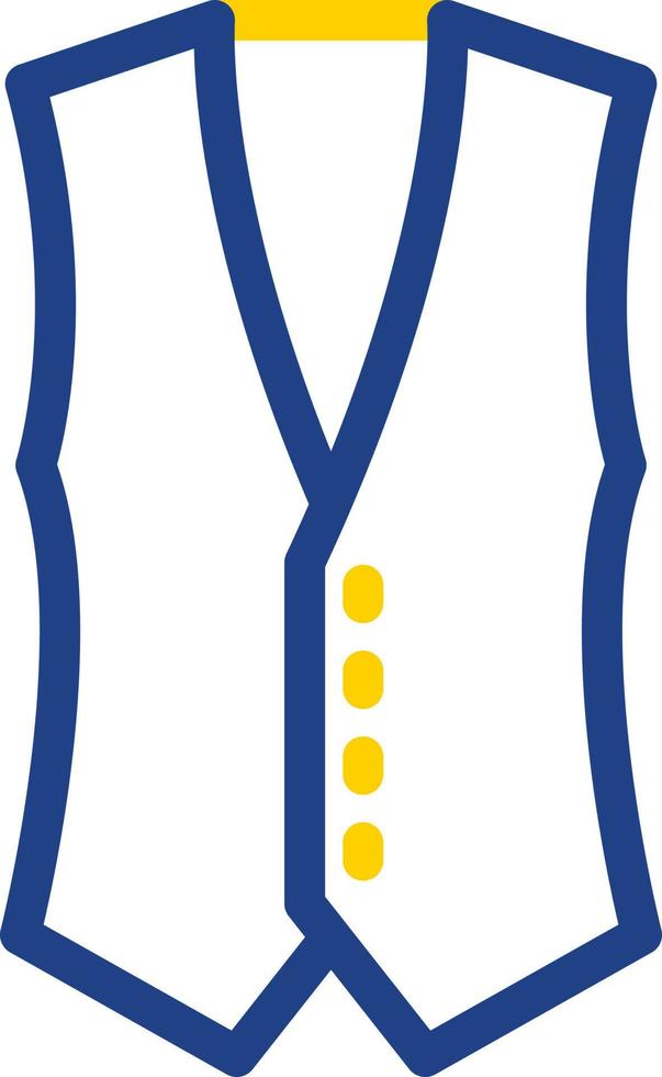 Coat Vest Vector Icon Design