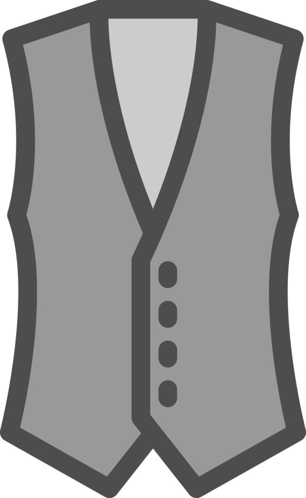 Coat Vest Vector Icon Design