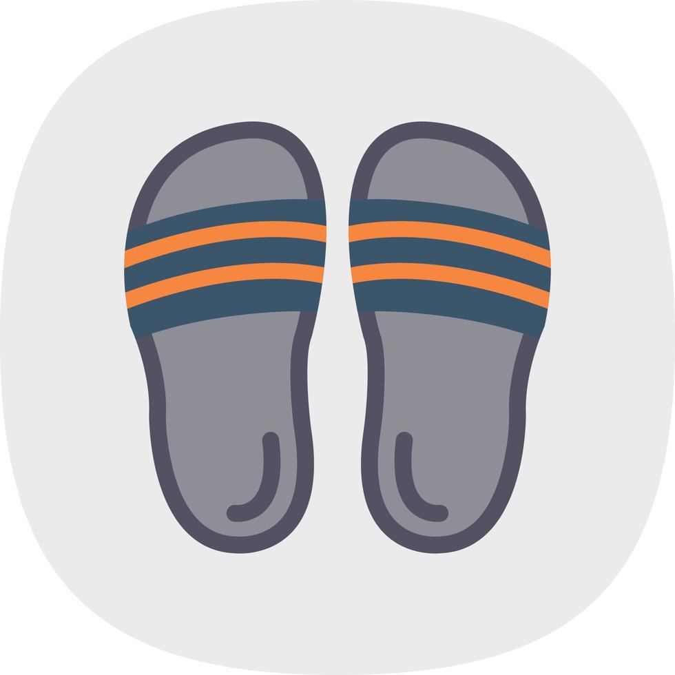 Flip Flop Vector Icon Design