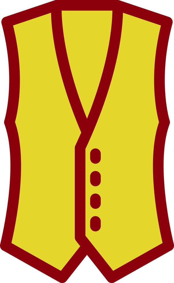 Coat Vest Vector Icon Design