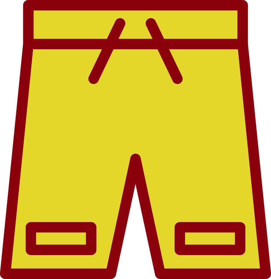 diseño de icono de vector de pantalones cortos