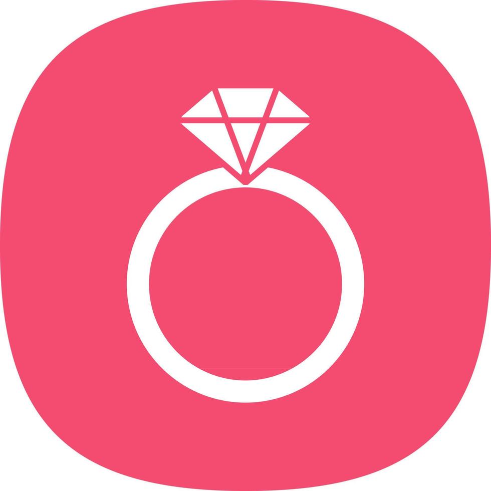 Diamond Ring Vector Icon Design