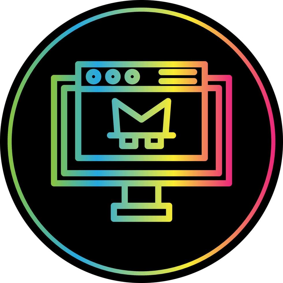 Online Robbery Vector Icon Design