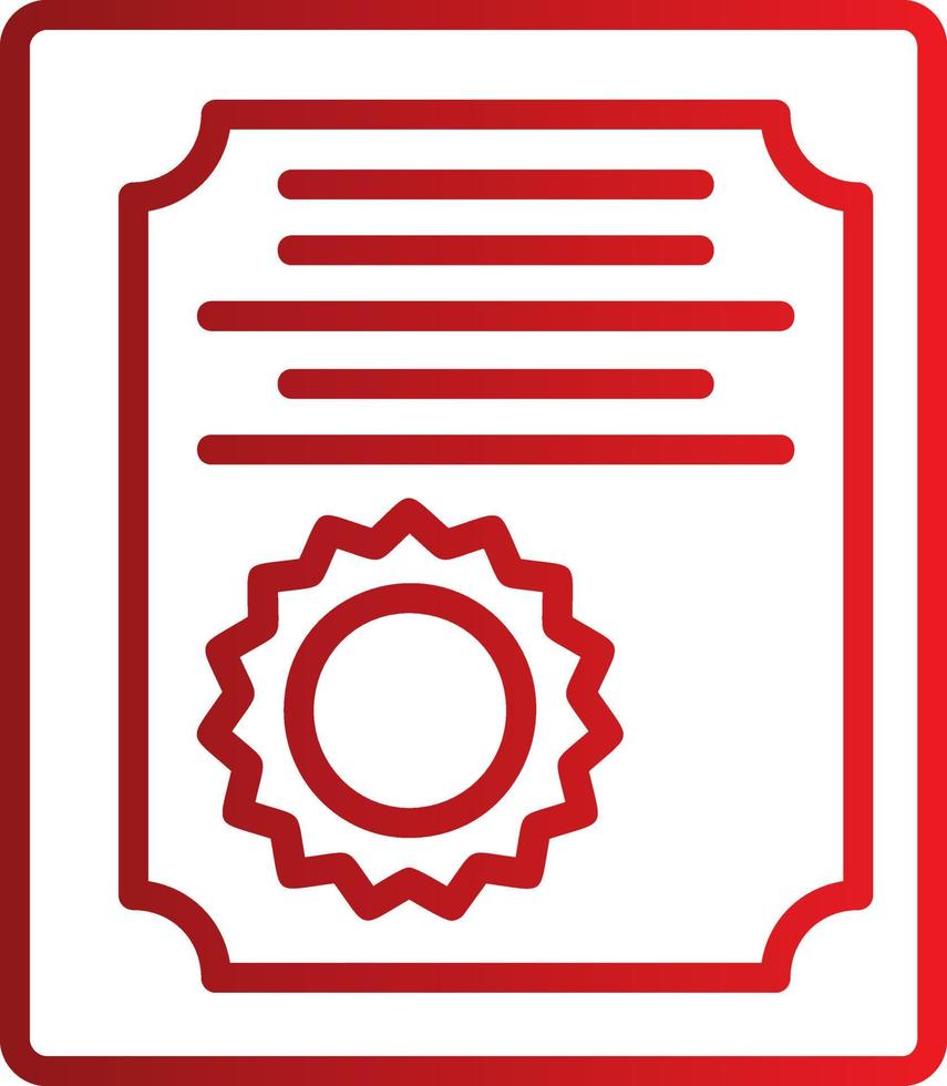 Certificate Vector Icon