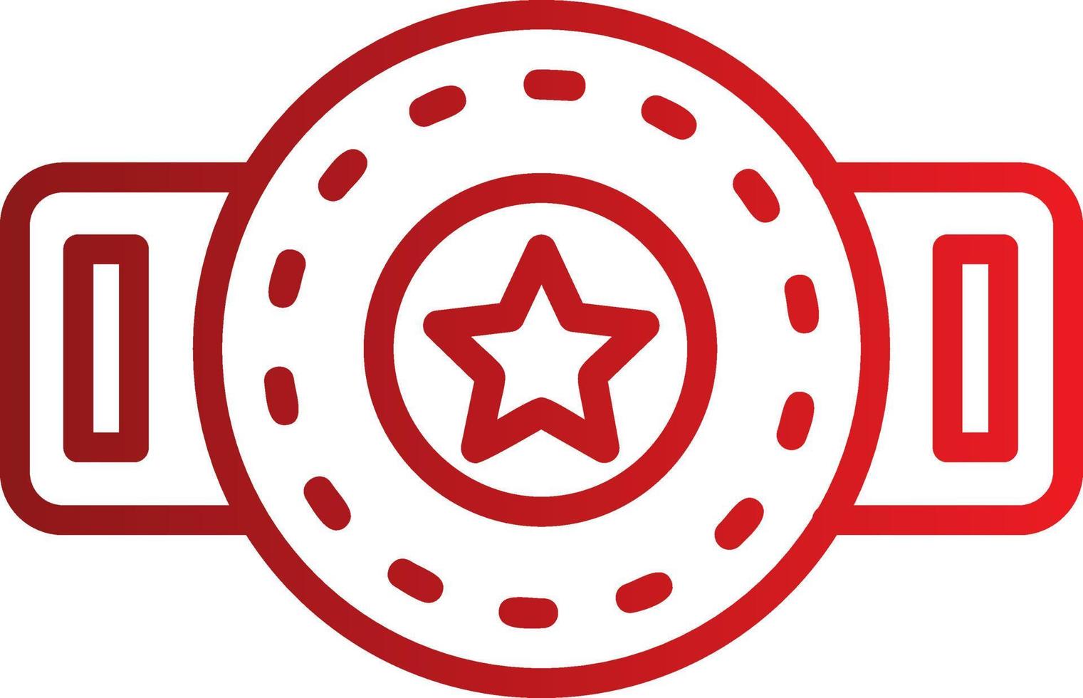 Champion Belt Vector Icon