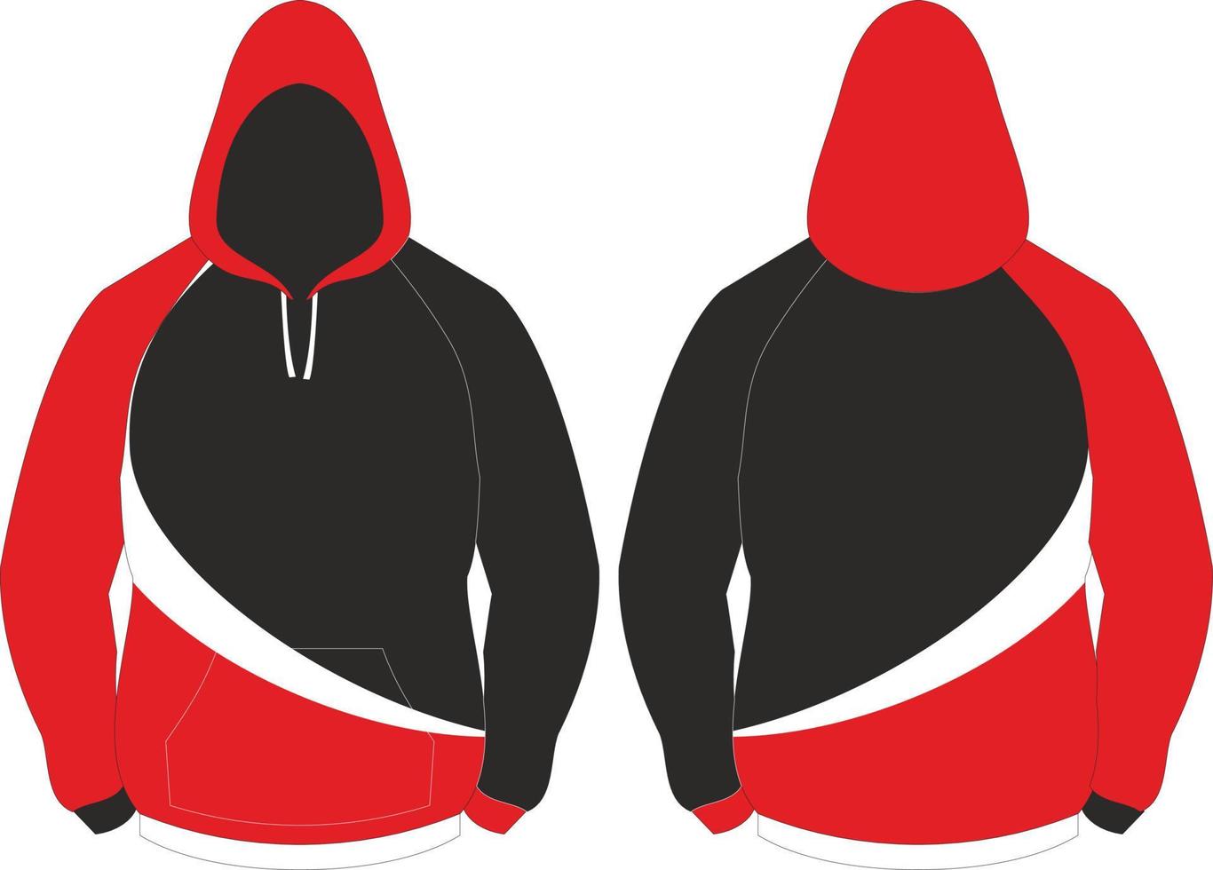 sublimation hoodie mock up vector