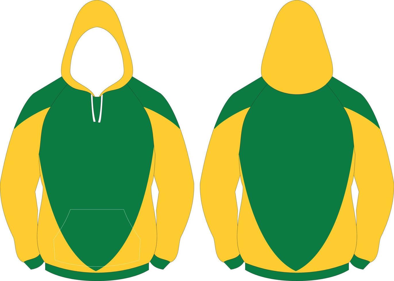 sublimation hoodie mock up vector