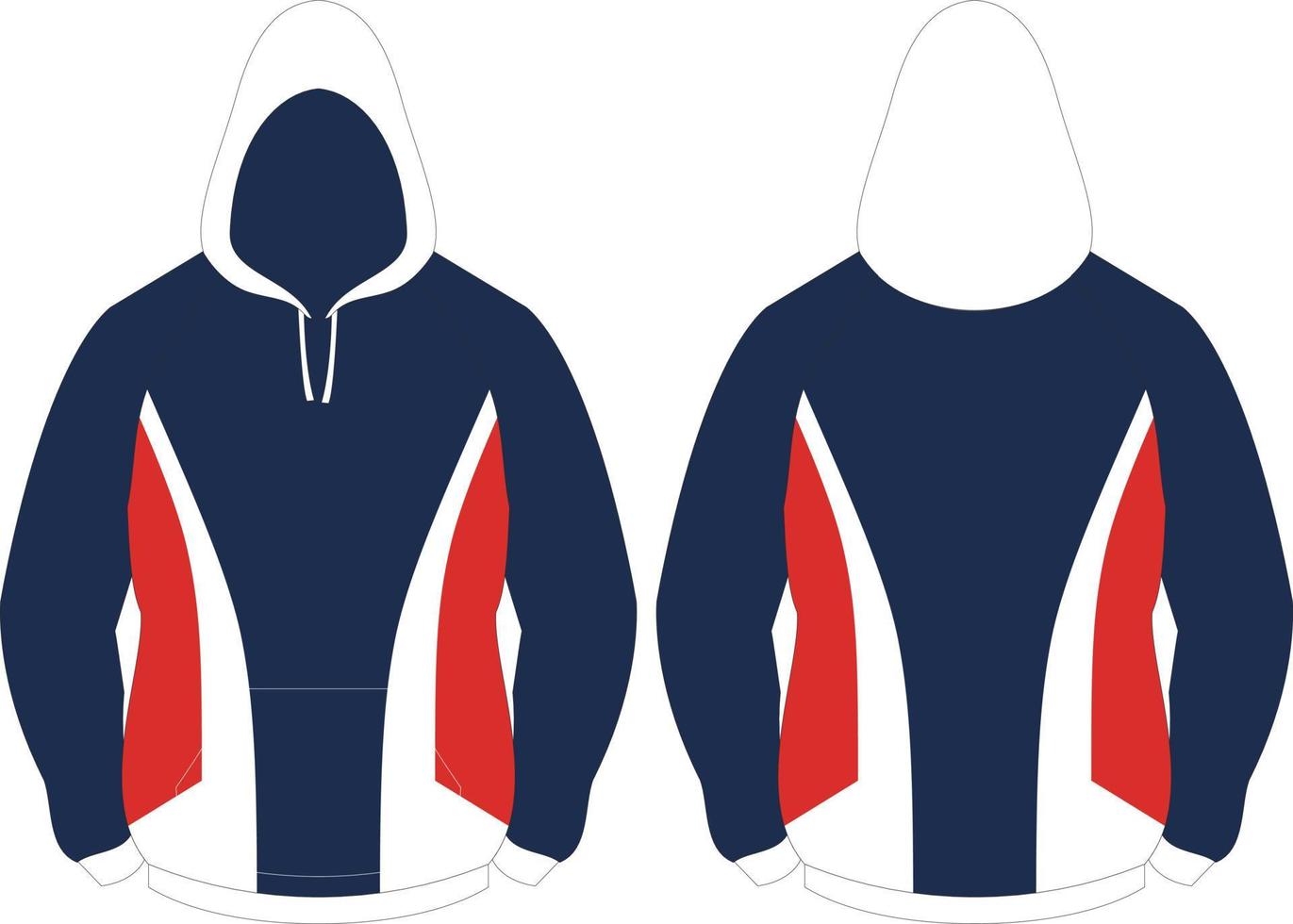 sublimation hoodie mock up vector