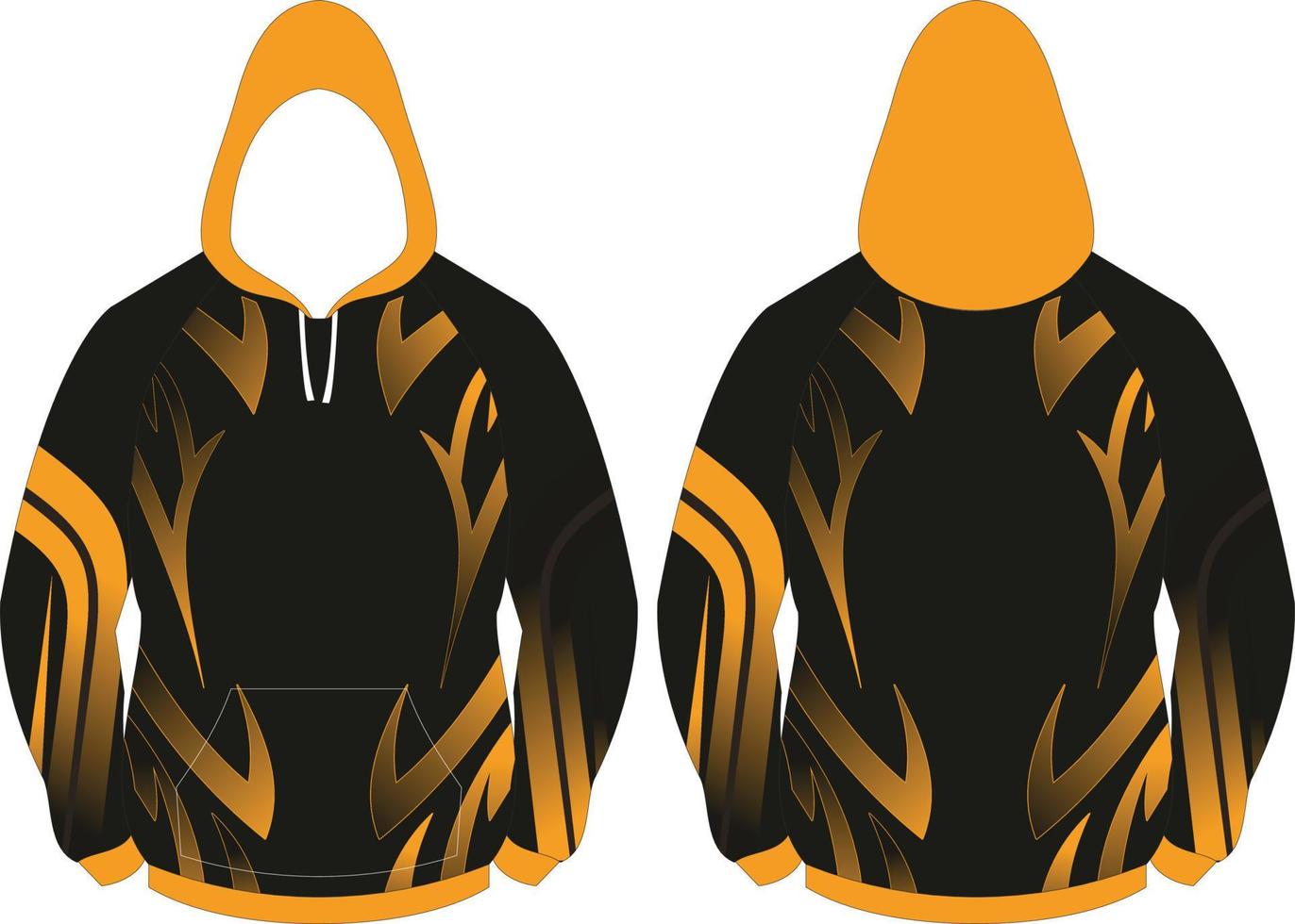 maqueta de sudadera con capucha de sublimación vector