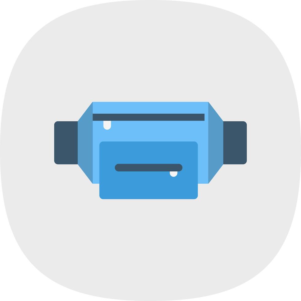 Waist Bag Vector Icon Design