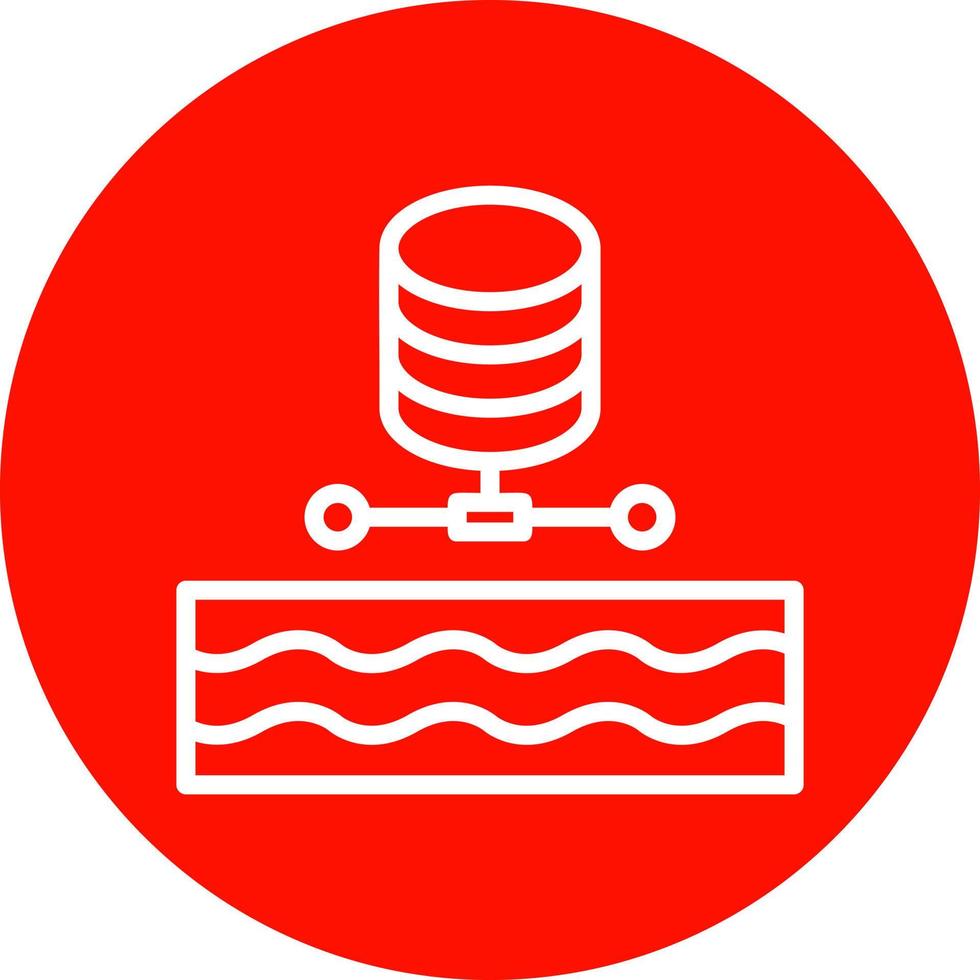 Data Lake Vector Icon Design