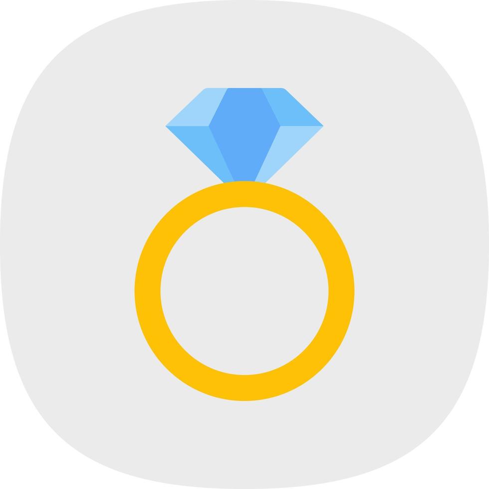 Diamond Ring Vector Icon Design