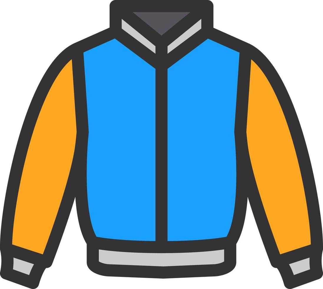 Varsity Jacket Vector Icon Design