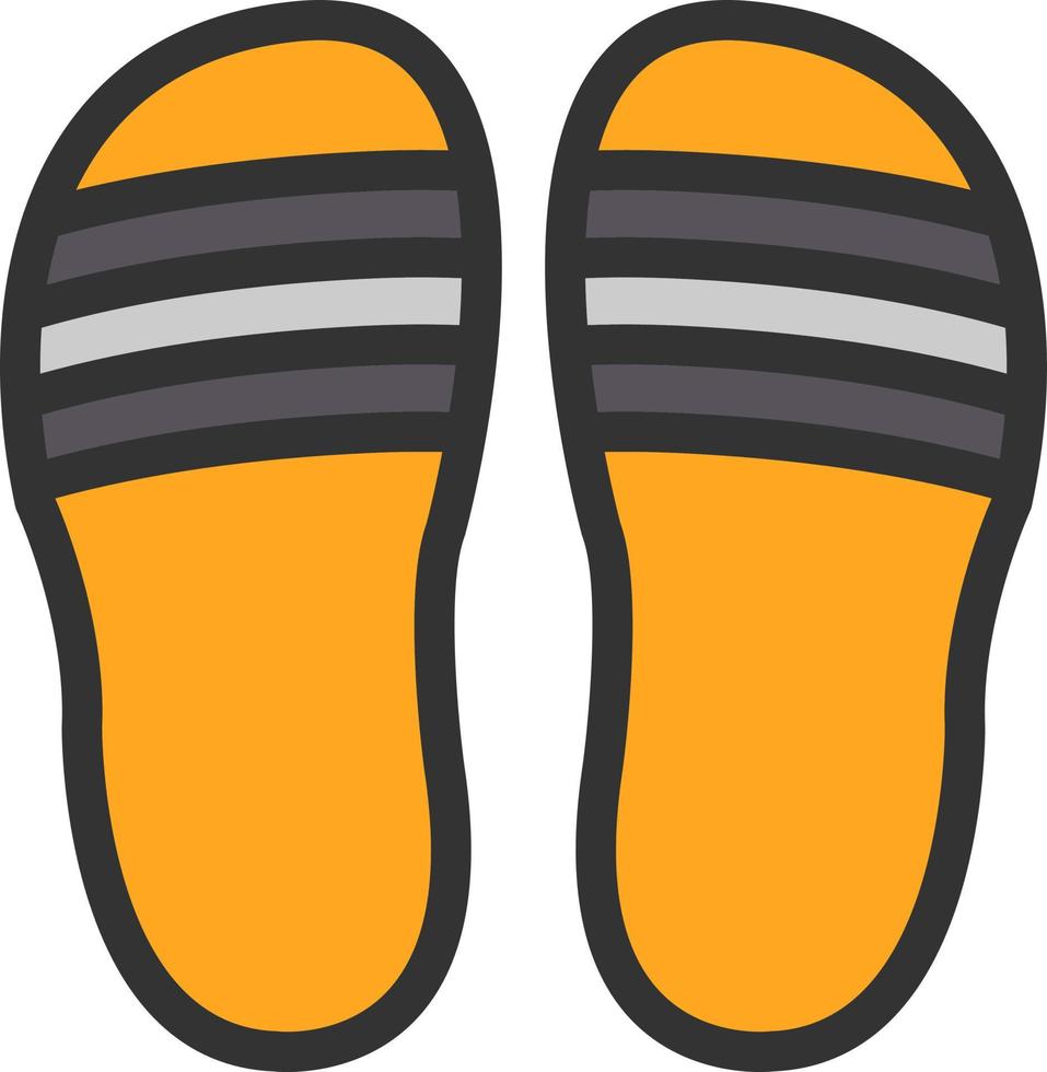 Flip Flop Vector Icon Design