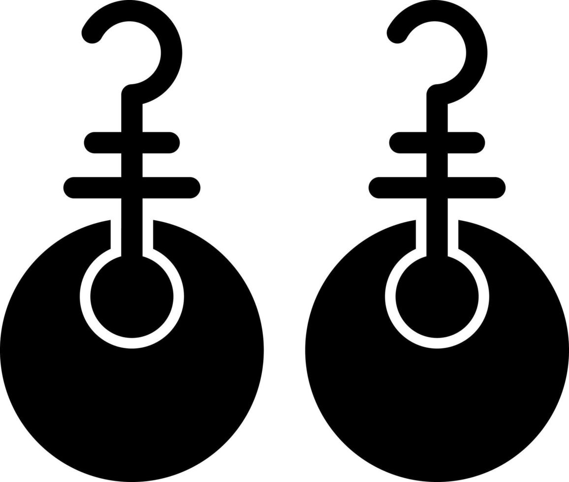 Earrings Vector Icon Design