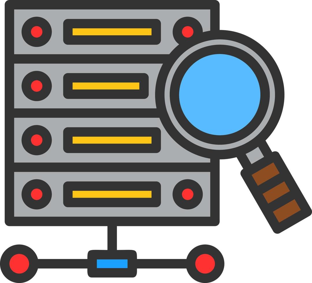 Data Query Vector Icon Design