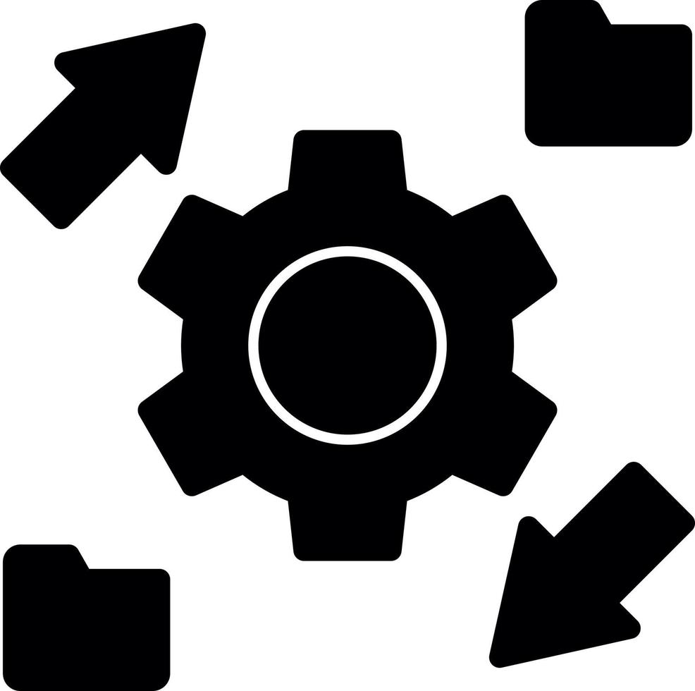Data Transformation Vector Icon Design