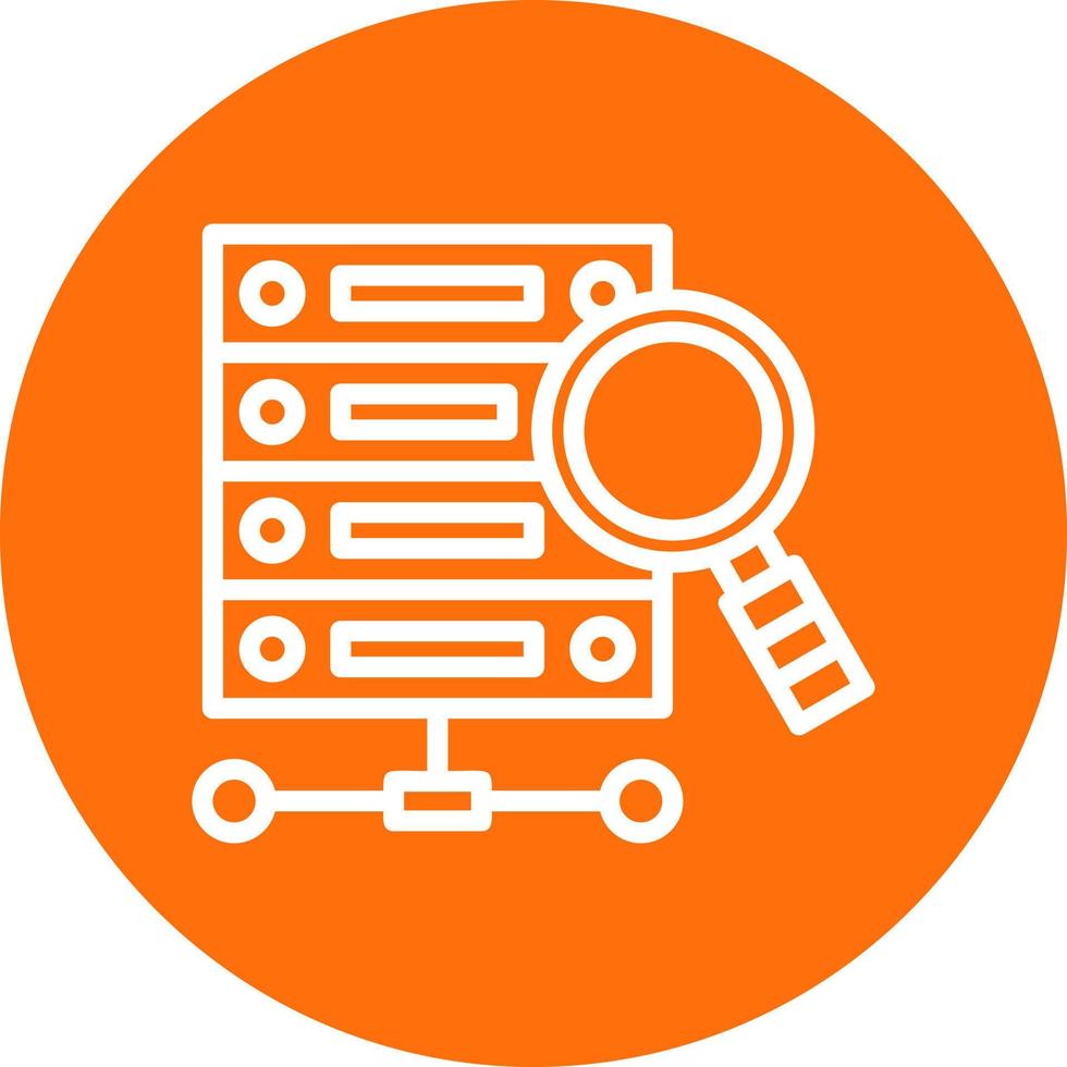 Data Query Vector Icon Design