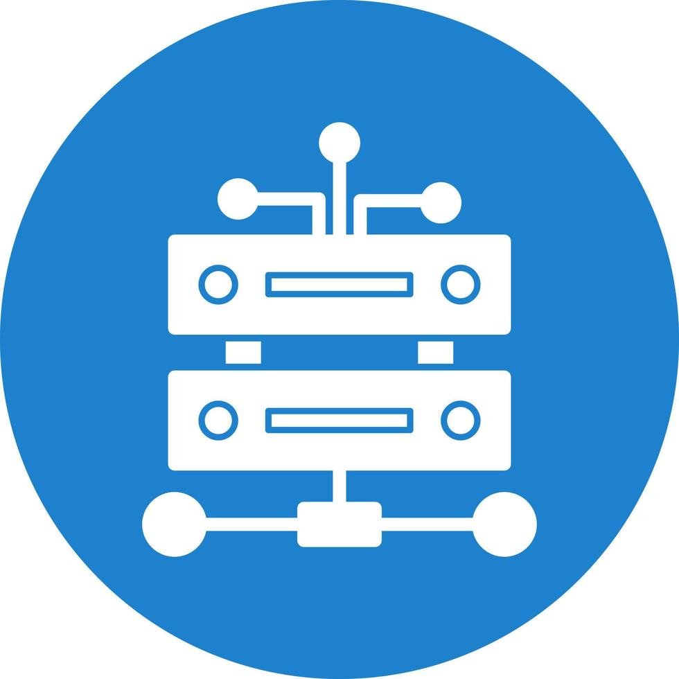 Data Infrastructure Vector Icon Design