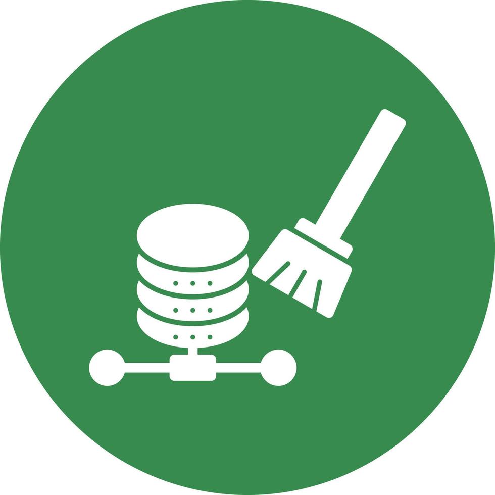 Data Cleansing Vector Icon Design