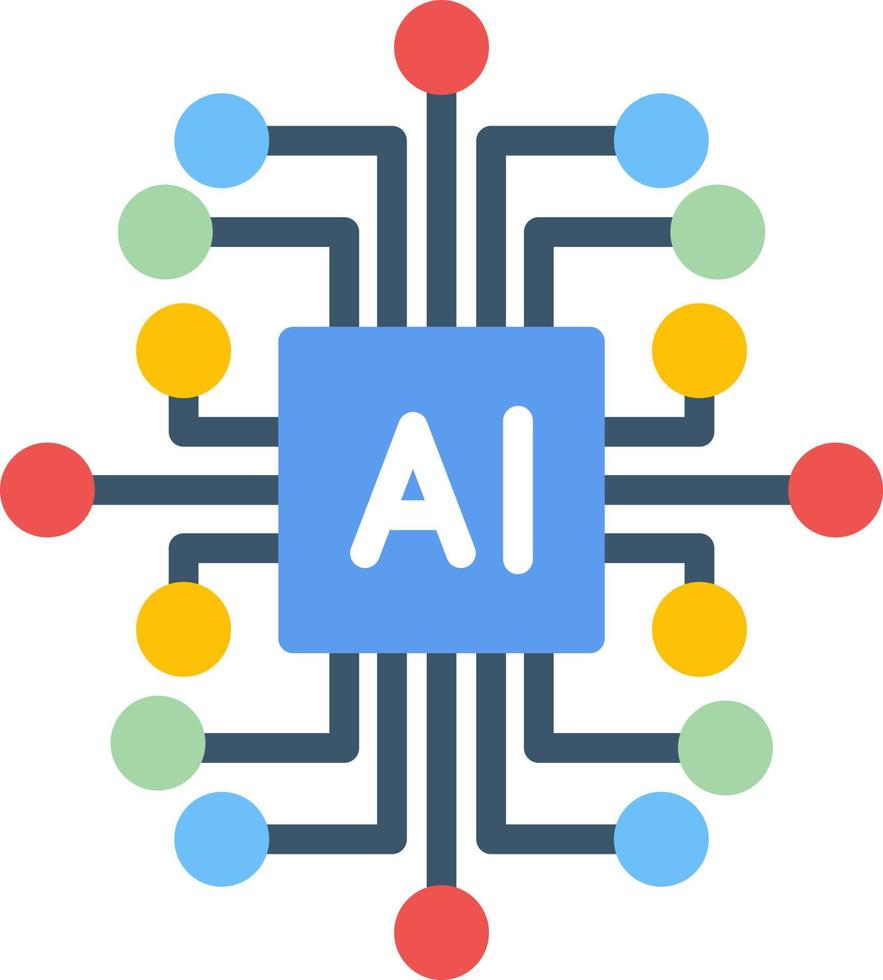 Artificial Intelligence Vector Icon Design