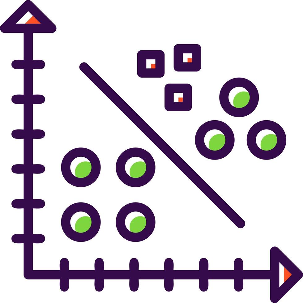 Cluster Analysis Vector Icon Design