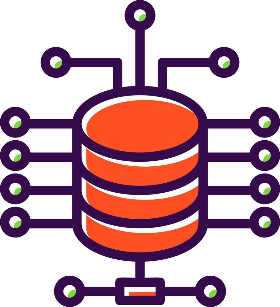 diseño de icono de vector de almacenamiento de datos