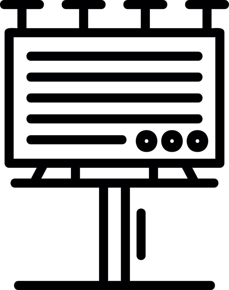Billboard Vector Icon Design