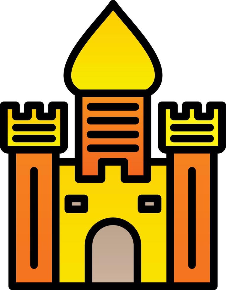 Castle Vector Icon Design