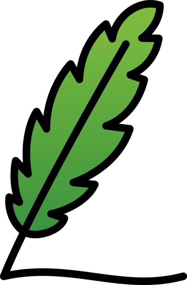 Writing Feather Vector Icon Design