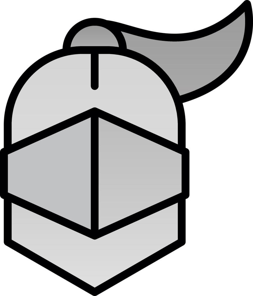 Armor Helmet Vector Icon Design