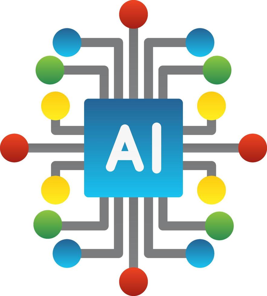 Artificial Intelligence Vector Icon Design