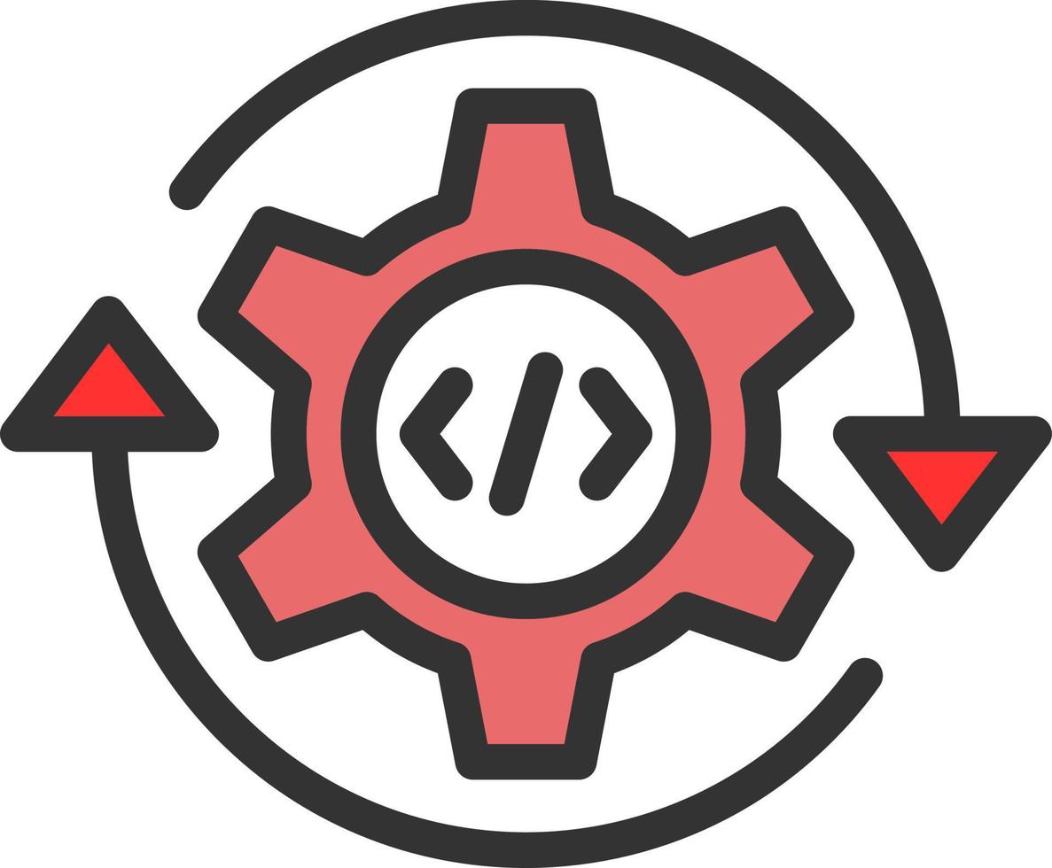 Continuous Integration Vector Icon Design