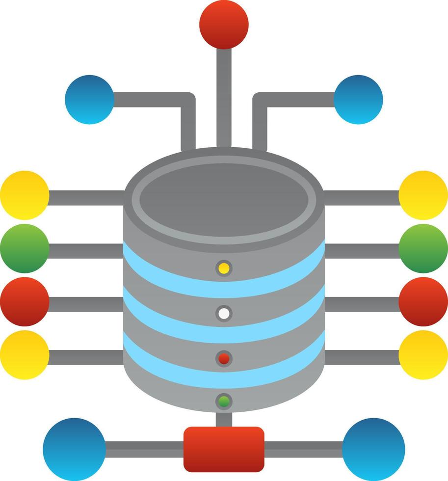 diseño de icono de vector de almacenamiento de datos