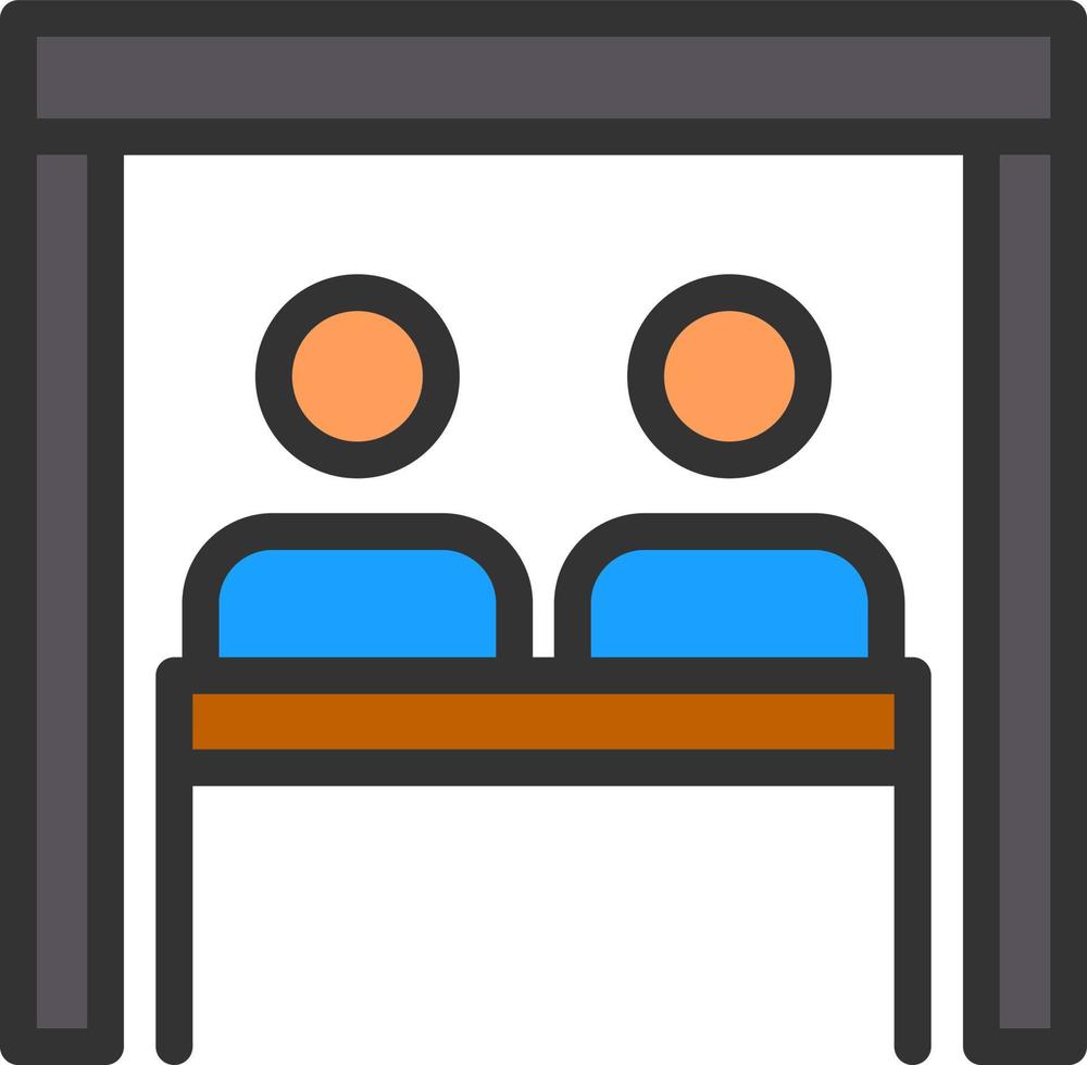 Virtual Team Room Vector Icon Design