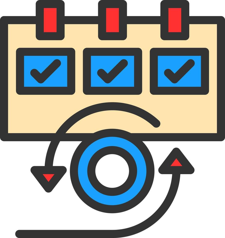 Daily Scrum Vector Icon Design