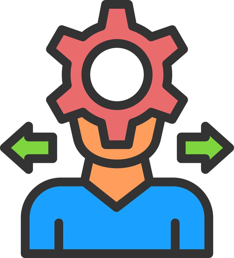 Decision Making Process Vector Icon Design