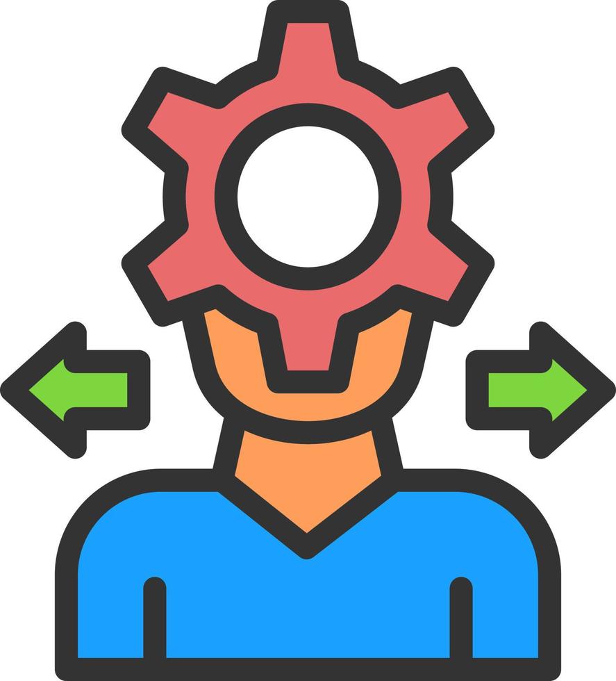 Decision Making Process Vector Icon Design