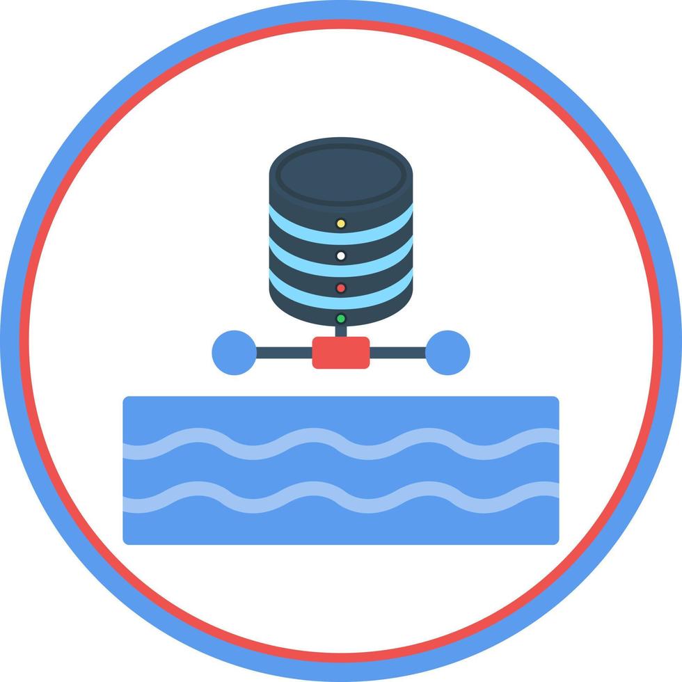 Data Lake Vector Icon Design