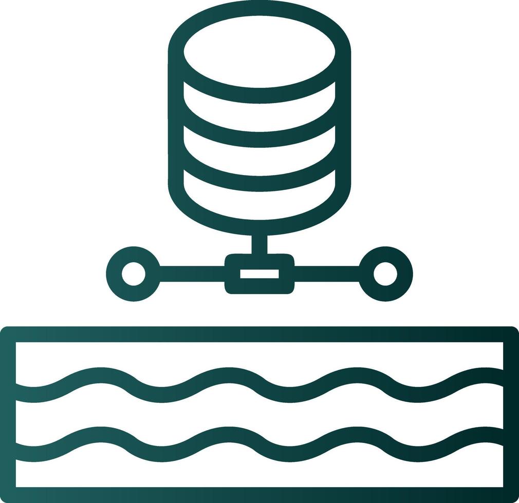 Data Lake Vector Icon Design