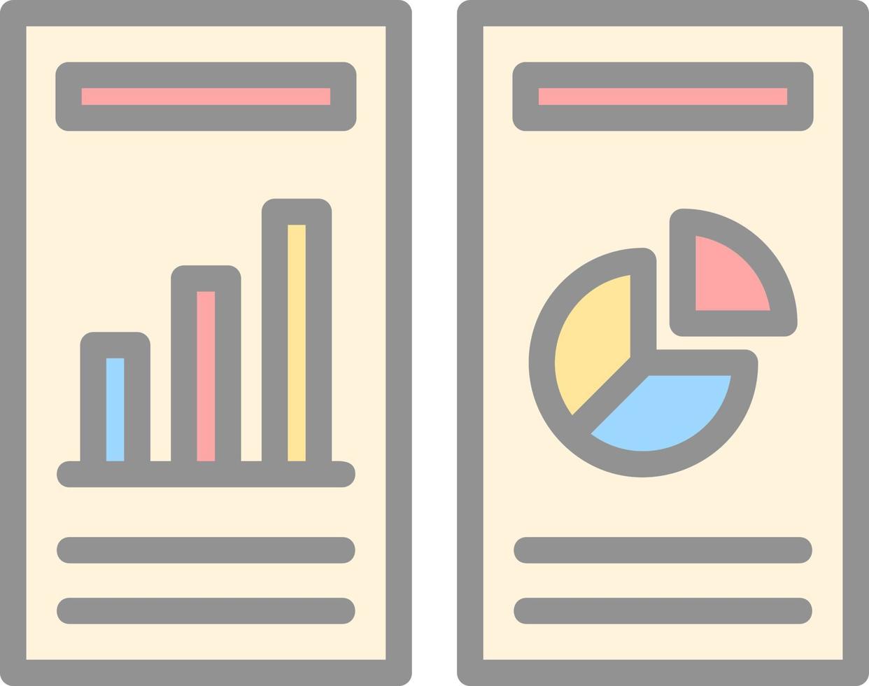 Comparative Analytics Vector Icon Design