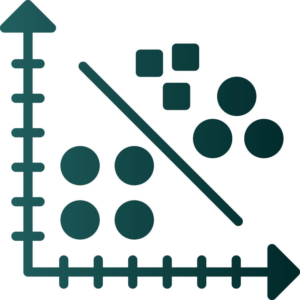 Cluster Analysis Vector Icon Design