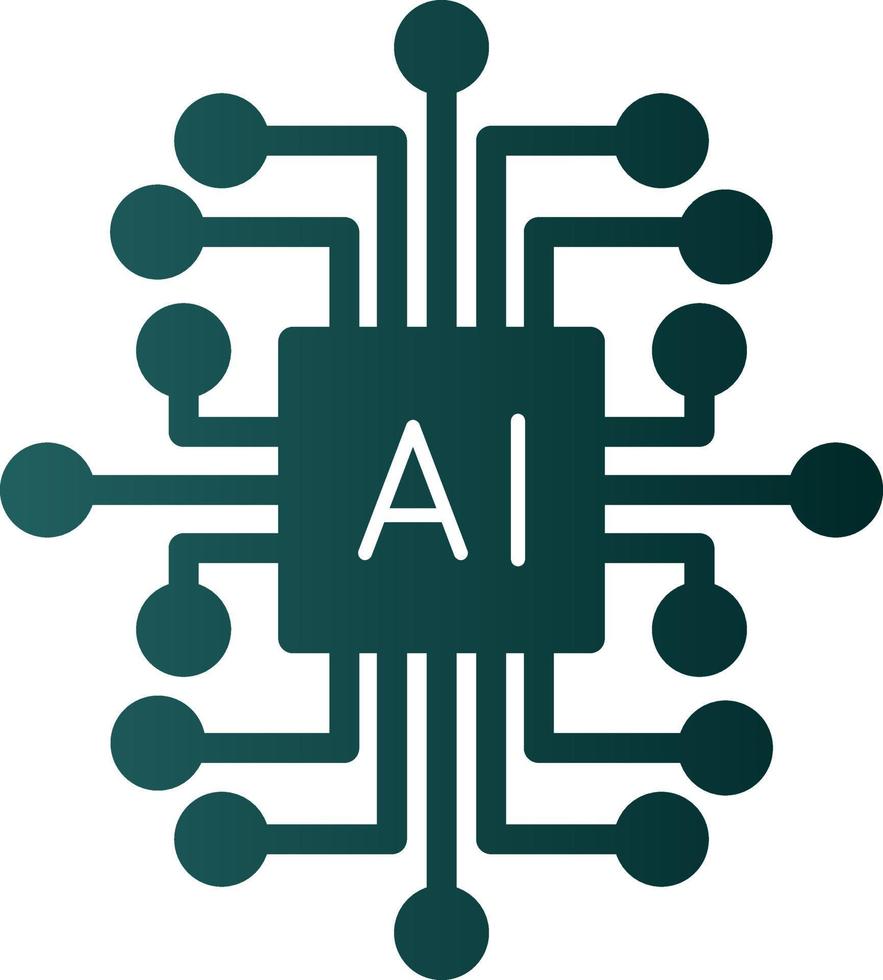 Artificial Intelligence Vector Icon Design