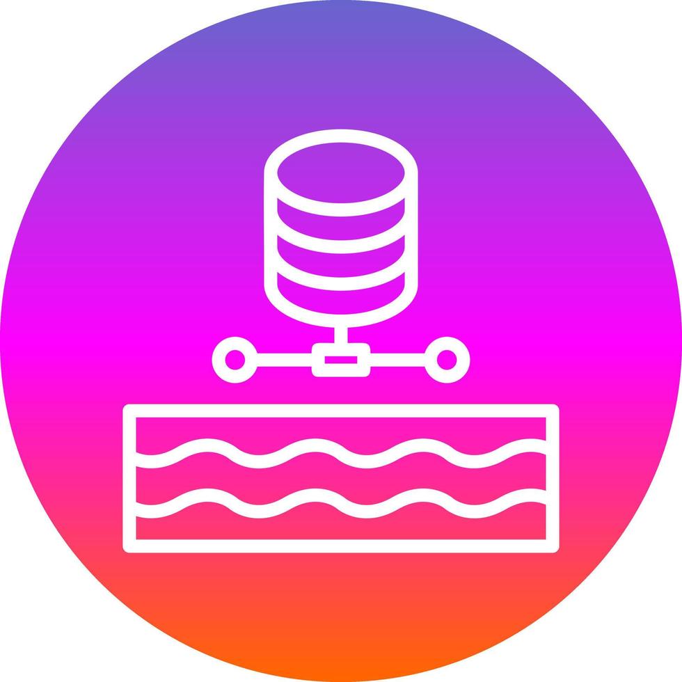Data Lake Vector Icon Design