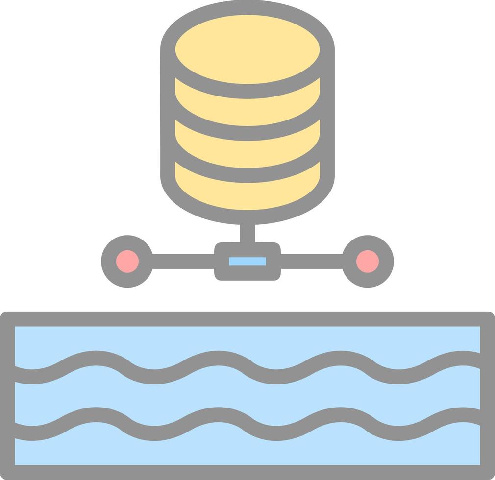 Data Lake Vector Icon Design