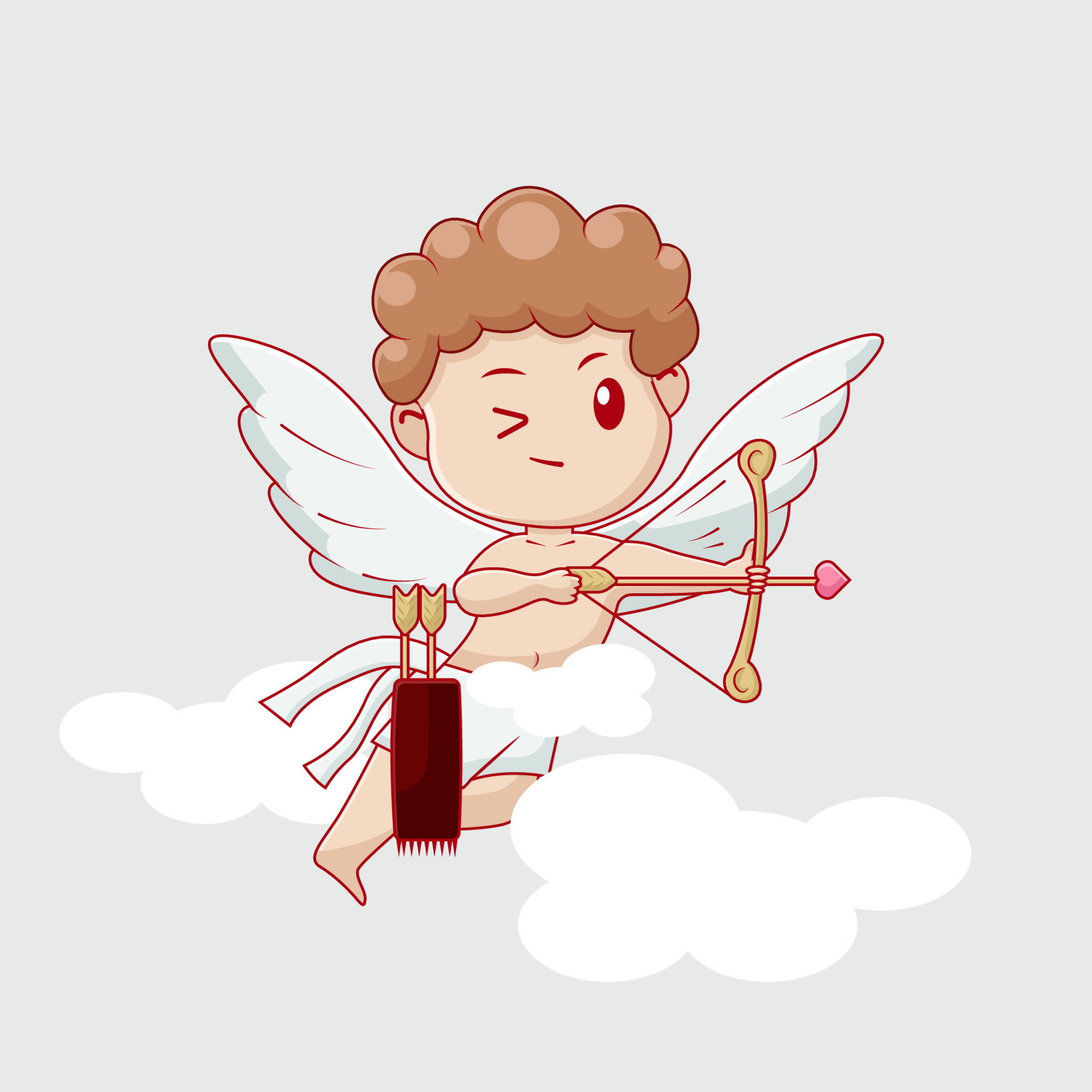 Happy valentine day little angel of love 16300502 Vector Art at Vecteezy Happy valentine day little angel of love 16300502 Vector Art at Vecteezy