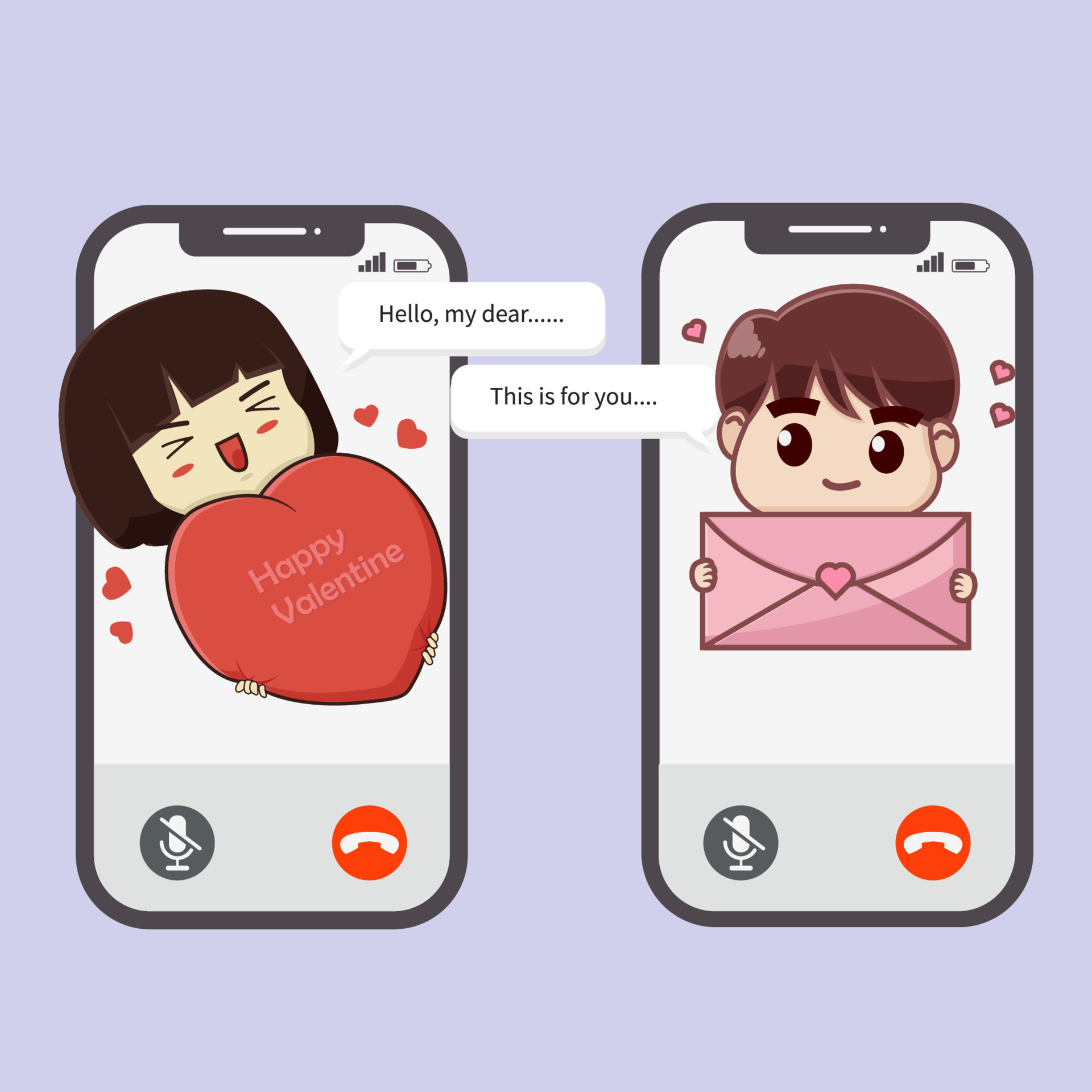 Happy valentine day , vector illustration giving gift each other, cute couple valentine message 16300514 Vector Art at Vecteezy Happy valentine day , vector illustration giving gift each other, cute couple valentine message 16300514 Vector Art at Vecteezy